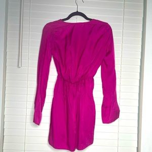 Pink wraparound dress